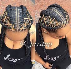 4 Grosses Tresses 3 Petites Et Lacets Style De Cheveux Idees De Coiffures Coiffure Cheveux Naturels