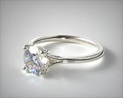 Shop for diamond engagement rings today and save up to 40% off traditional prices. Engagement Rings Solitaire 14k White Gold Classic Split Shank Solitaire Diamond Engagement Ring Item 66340