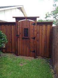 Arched Gate Tall Header Backyard Gates Fence Gate Design Wood Fence Design