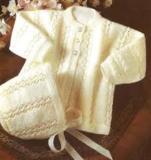 Vintage Knitting Pattern Pdf Matinee Coat And Bonnet Baby Cardigan And Hat Peter Pan 390 Ins Baby Hats Knitting Baby Knitting Patterns Knitted Baby Clothes