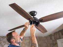 Sometimes it is more cost efficient to install a replacement. Ceiling Fan Installation Service Justflow Electricians How To Guide