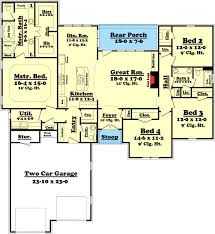 Überzeugen sie sich von unseren zahlreichen urlaubsangeboten. Plan 11774hz Attractive 4 Bedroom Split Bedroom House Plan Bedroom House Plans House Layouts Dream House Plans