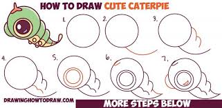 How To Draw Cute Chibi Kawaii Caterpie From Pokemon Easy Step By Step Drawing Tutorial For Kids How To Draw Step By Step Drawing Tutorials Drawing Tutorial Step