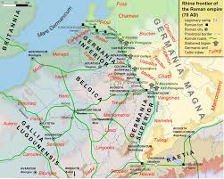 Germania magna / stamm der franken nach nur sechs jahren herrschaft ertrinkt der 44 jahre alte hunno (anführer) der franken, antenor iv., im rhein. Ancient Germanic Tribes Along The Rhenus Rhine Germania Magna East Marcomanni Cherusci Frisii Mattiaci Chatti Vang Roman Empire Germanic Tribes Map
