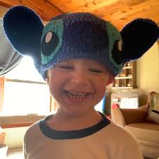 Stitch Hat, Lilo and Stitch Crochet Hat, Disney Crochet Character Hat,  Disney Stitch Hat,stitch Costume, Stitch Baby Photo Props,crochet Hat