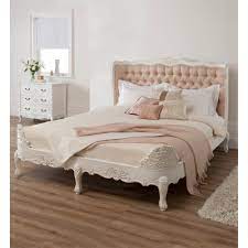 Baroque Upholstered Antique French Style Bed French Furniture Bedroom Grey Bedroom Decor French Style Bed