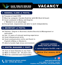 Maybe you would like to learn more about one of these? Immediate Vacancy Needed Gain Forlife Academy Sdn Bhd Facebook