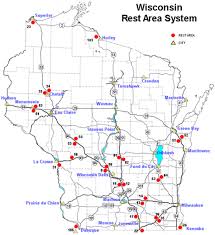 Where's wisconsin on the map. Wisconsin Department Of Transportation Rest Areas Locations
