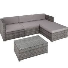 Rattan Lounge Florenz Schwarz Sitzgruppe Gartensofa Und Gartenmobel Sets