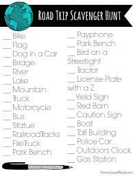 Scavenger Hunt Ideas Road Trip Home Sweet Road Road Trip Scavenger Hunt Trip
