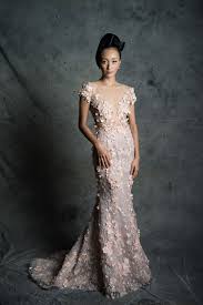 East Meets West Light And Airy Wedding Dresses From Cinobi With An Asian Touch Pink Evening Gowns Airy Wedding Dress Floral Wedding Gown