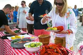 Or, you can save time and try our fresh clam chowder for a real taste of maine. Cohasset Historical Society Clambake Serving Lobsters Anoriginal Photography