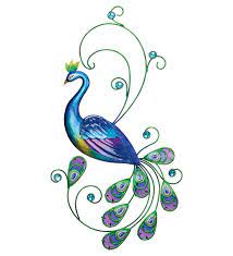 Peacock wall clock metal living room bedroom european style antique 38x38 cm 0 review cod. Regal Art Gift Peacock Wall Decor Reviews Wayfair
