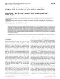 Multilateral middle east peace summit school: Why Grow Ulva Its Potential Role In The Future Of Aquaculture Perspectives In Phycology Vol 3 No 3 Schweizerbart Science Publishers