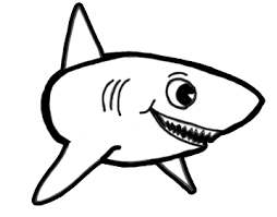 How To Draw Sharks With Cartoon Shark Drawing Lesson How To Draw Step By Step Drawing Tutorials Shark Drawing Shark Drawing Easy Shark Painting