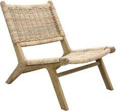 hkliving lounge stoel hout naturel 75 x 64 x 79 meubelmooi nl stoelen fauteuil rotan stoelen