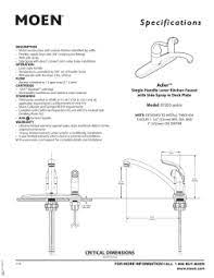 Today we replace our old kitchen sink faucet with one from moen, which is made in usa and will hopefully last the lifetime of our house. Moen 87203 Installation Guide Owner S Manual Specification User Manual Manualzz Com