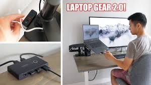 Diy charging station for three devices: Must Have Laptop Accessories 2 0 Dream Docking Station Setup Youtube