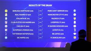The draw takes place on monday 14 december at the. Champions League And Europa League Draw Results As Com