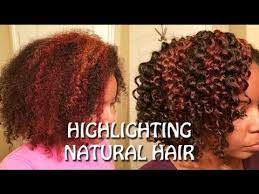 No longer must we simply settle for the natural colors we were born and the following images of black hair with highlights are perfect examples of just how far the. How To Highlight Color Natural Hair Youtube