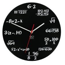 Science And Math Add Up To Cool Home Decor Math Clock Diy Clock Clock