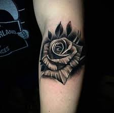 Mens rose skull small optical illusion black ink tattoo on forearm. Top 65 Rose Tattoo Ideas Beautiful Tattoo Designs 2021