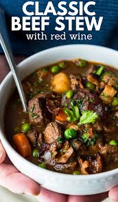 Classic Beef Stew With Red Wine In 2021 Stew Homemade Beef Stew Recipes Beef Chuck Roast