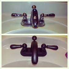 Orb Oil Rubbed Bronze Faucet Before And After 1 220 Grit Sand Paper 2 Fine Steel Wool 3 Degl Diy Home Interior Oil Rubbed Bronze Faucet Bronze Spray Paint