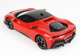 Brand new 1/24 scale diecast car model of ferrari sf90 stradale red with black top die cast model car by bburago. Bbr 1 18 Ferrari Sf90 Stradale Diecastsociety Com