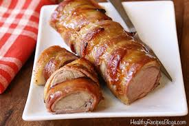 Of course, this is a little low for pork, so what you do is cover the tenderloin with. Bacon Wrapped Pork Tenderloin With Keto Option Healthy Recipes Blog