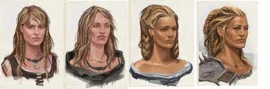 Nord Hair Female Video Games Artwork Skyrim Medieval Hairstyles Female