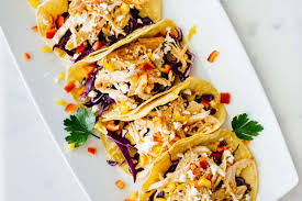 Healthy Sriracha Shredded Chicken Tacos Jar Of Lemons Recipe Healthy Chicken Recipes Healthy Chicken Tacos Healthy Dinner