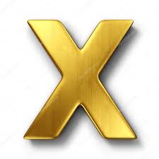 The letter X in gold — Stock Photo © zentilia #8292989