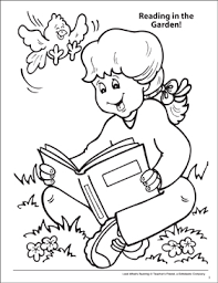 Set off fireworks to wish amer. Look What S Buzzing Coloring Page Reading In The Garden Printable Coloring Pages