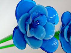 Hand blown glass vases for flowers, minimalist glass vases, unique mountable glass wall vases, and much colored amber & blue bulb shaped glass vases: 52 Glass Flowers Ideas Glass Flowers Glass Glass Art