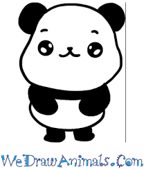 You draw baby pandas the same way as you would a regular panda, but they will be smaller and the eyes could be bigger (to show innocence). How To Draw A Baby Panda