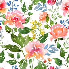 14 beautiful floral patterns for photoshop. Watercolor Floral Pattern And Seamless Background Ideal For Printing Onto Fabric And Paper Or Scrap Booking Hand Painted Raster Illustration Stock Photo Picture And Royalty Free Image Image 43146261