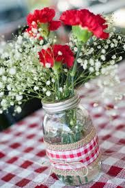 Carnations Baby S Breath I Do Bbq Backyard Bbq Party Bbq Decorations Bbq Party Decorations