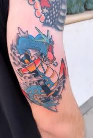Because of this, it should be understandable that pikachu is the character from pokémon that is tattooed the most. Traditional Gyarados Tattoo On Me By Mannydaggers At Genuine Electric Tattoo Pokemon