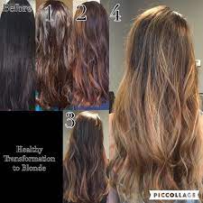 Here Is The Progress From 3 Months Of Color Correcting To Remove Black Hair Color Our Black Hair Dye Removing Black Hair Dye Removing Black Hair Dye From Hair