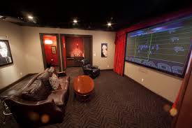 Theater themed man cave decor ideas and gifts. Man Cave Home Theater Dallas By Texas Wood Mill Cabinets Inc Houzz