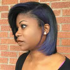The great thing about this crop is that you can rock it with thick or thin hair. Black Bob Hairstyles With Color Novocom Top