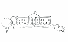White house building icon in washington dc. White House Drawing At Paintingvalley Com Explore Collection Of White House Drawing