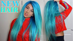 15 of the best blue hair inspiration pictures on instagram. Dying Hair Ombre Turquoise To Mint Blue Youtube
