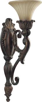 Wall sconces that work as candle holders have the benefits of being less inexpensive in that you aren't using power and purchasing batteries. Quorum One Light Corsican Gold Antique Amber Glass Wall Light
