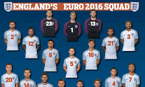 Ith the domestic season over, all roads lead to euro 2020. All You Need To Know About England S Euro 2016 Squad Plus Squad Numbers Daily Mail Online