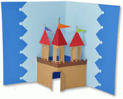To get the castle to pop out fold the halfway fold inward, then the base of the castle inward. Pin On Disney