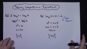 Solve Logarithmic Equations Equations Math Tricks Teaching Tips