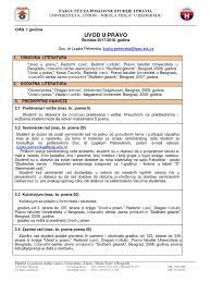 Uvod U Pravo Ispitna Pitanja I Seminarski Radovi Za 2017 18