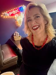 Fun to be here in the newsroom with my deskmate and former co-anchor John  Franchi. He was having a hard time w believing my baby turns 10 next  week!!! 'But he was